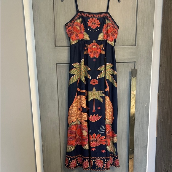 SHEIN Dresses & Skirts - SHEIN Sz LG 8/10 Bohemian Spaghetti Strap Maxi Dress, Flowy Adjustable Straps